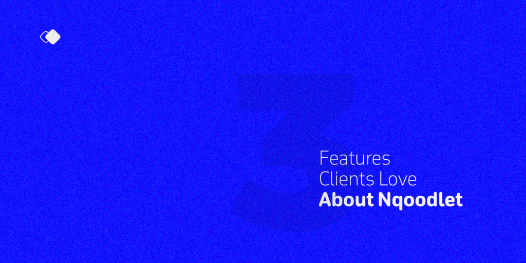 Blue background " 3 Features Clients Love About Noodlet"